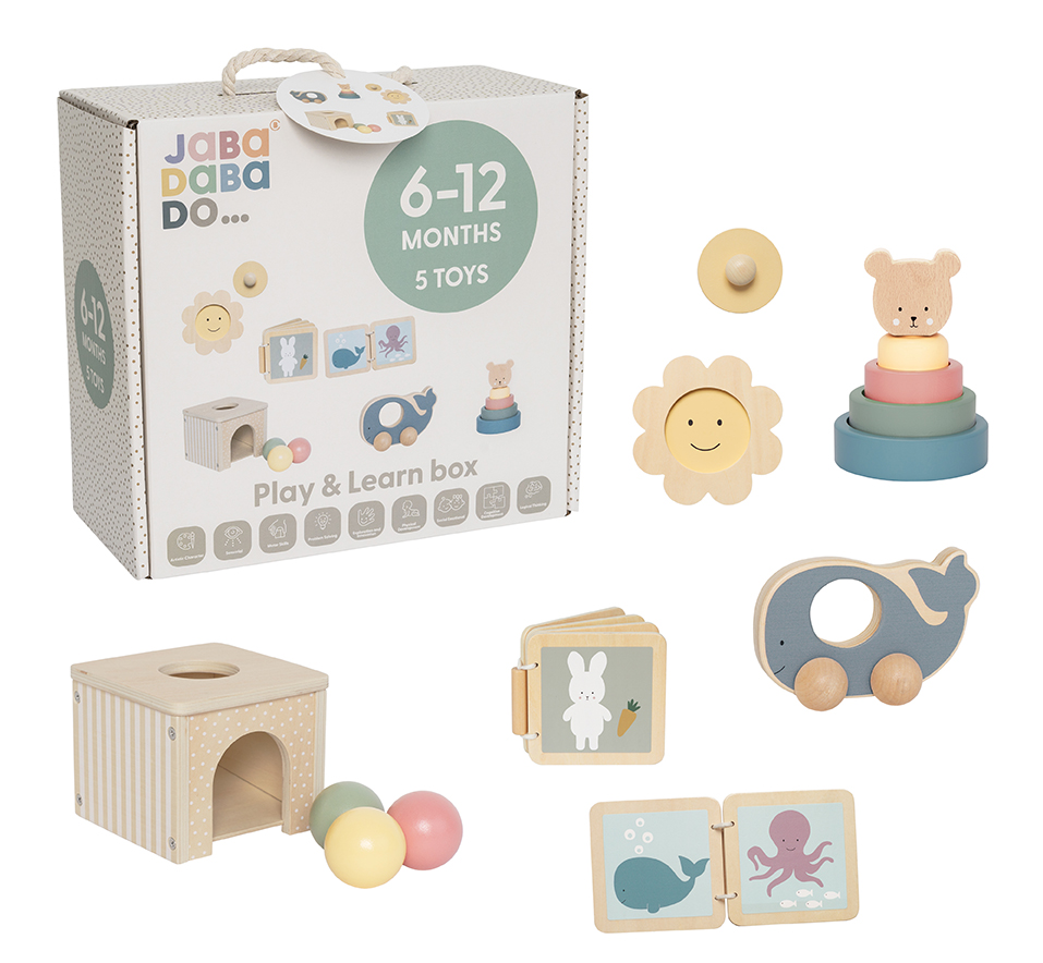 T294 Jabadabado Play and Learn box 6-12m