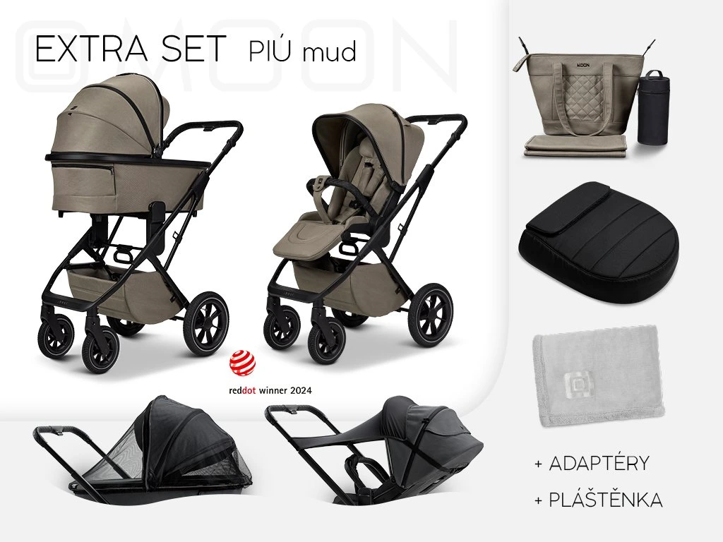 PIÚ Extra set Black matt - MUD