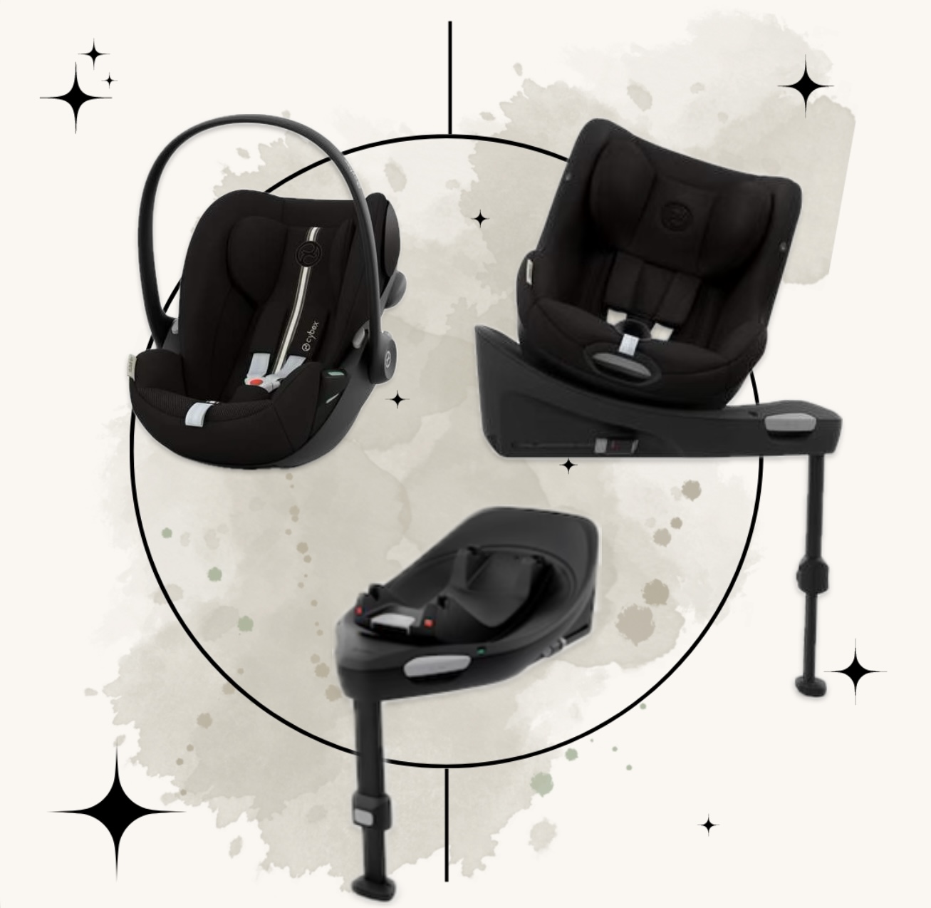 CYBEX Modular G-Line Set, Moon Black