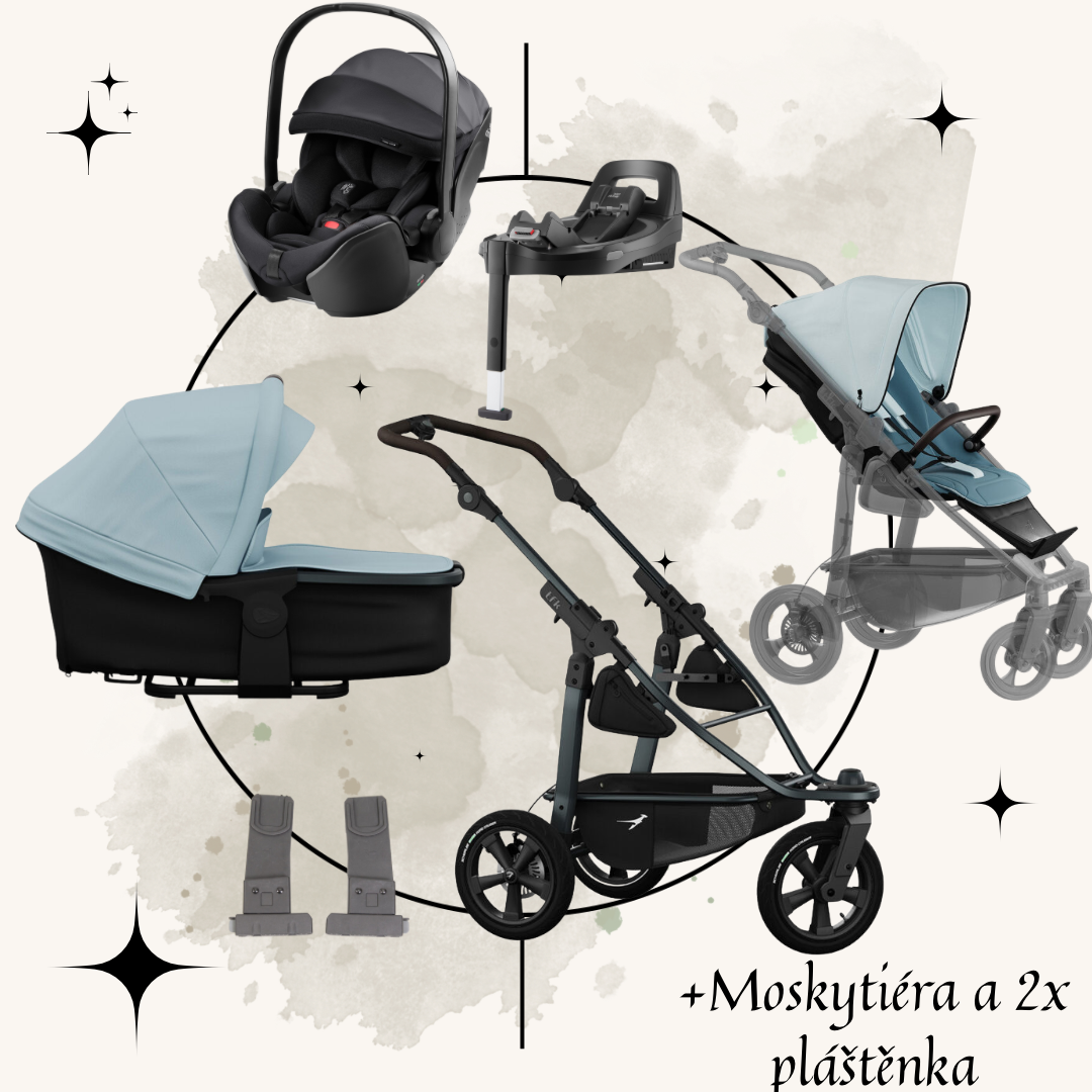 Akční set TFK Mono3 frame - air wheel + BabySafe Pro + isofixová base