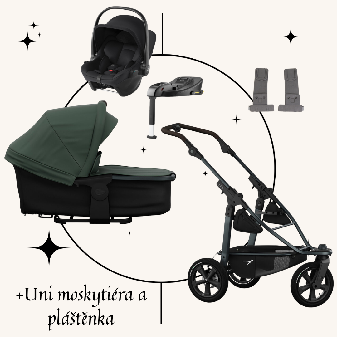 Akční set TFK Mono3 frame - air wheel + Baby-Safe Core + isofixová base