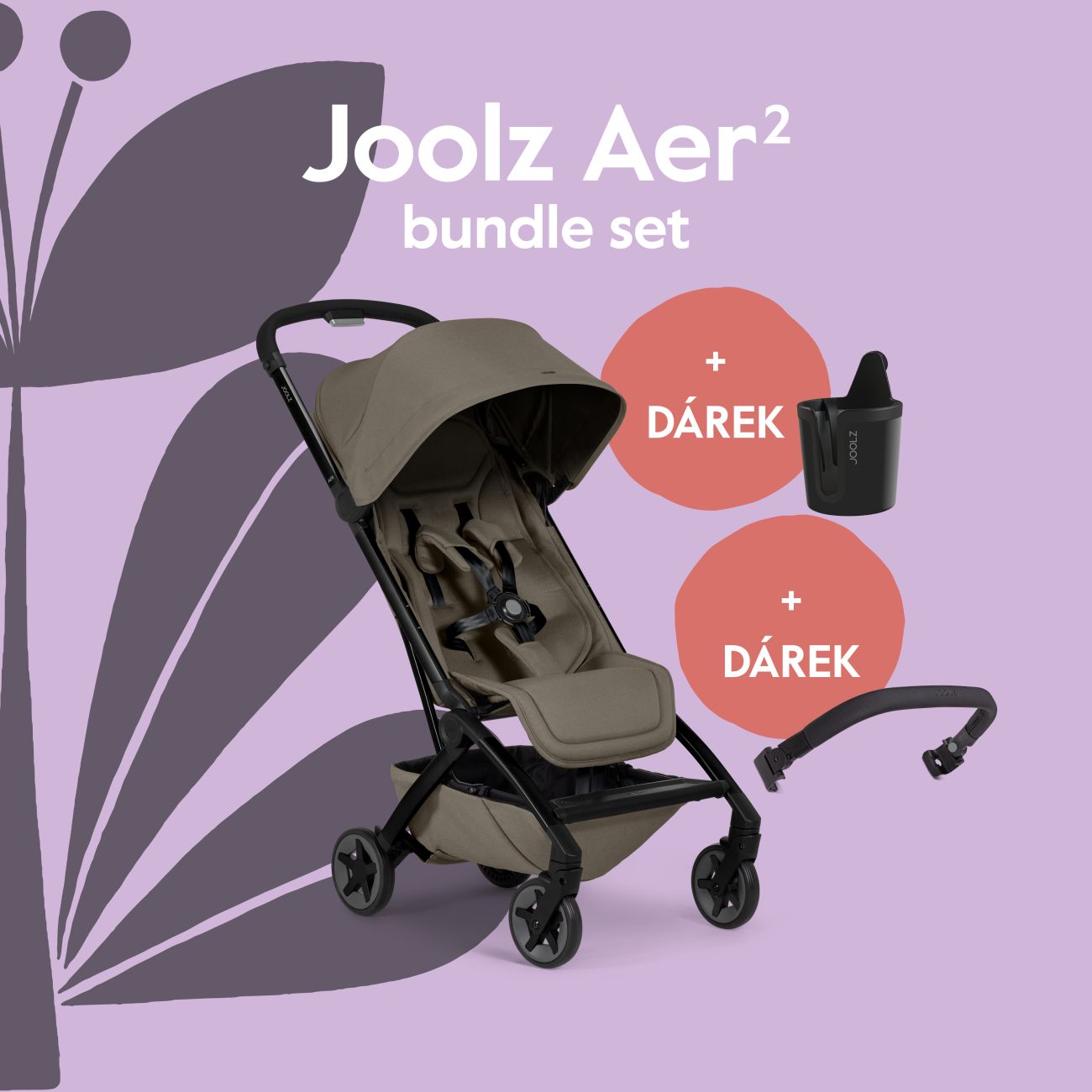 AER2 kočárek | Bundle set  Hazel brown Limited edition