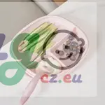 Dělený talířek s přísavkou 2v1 - růžový