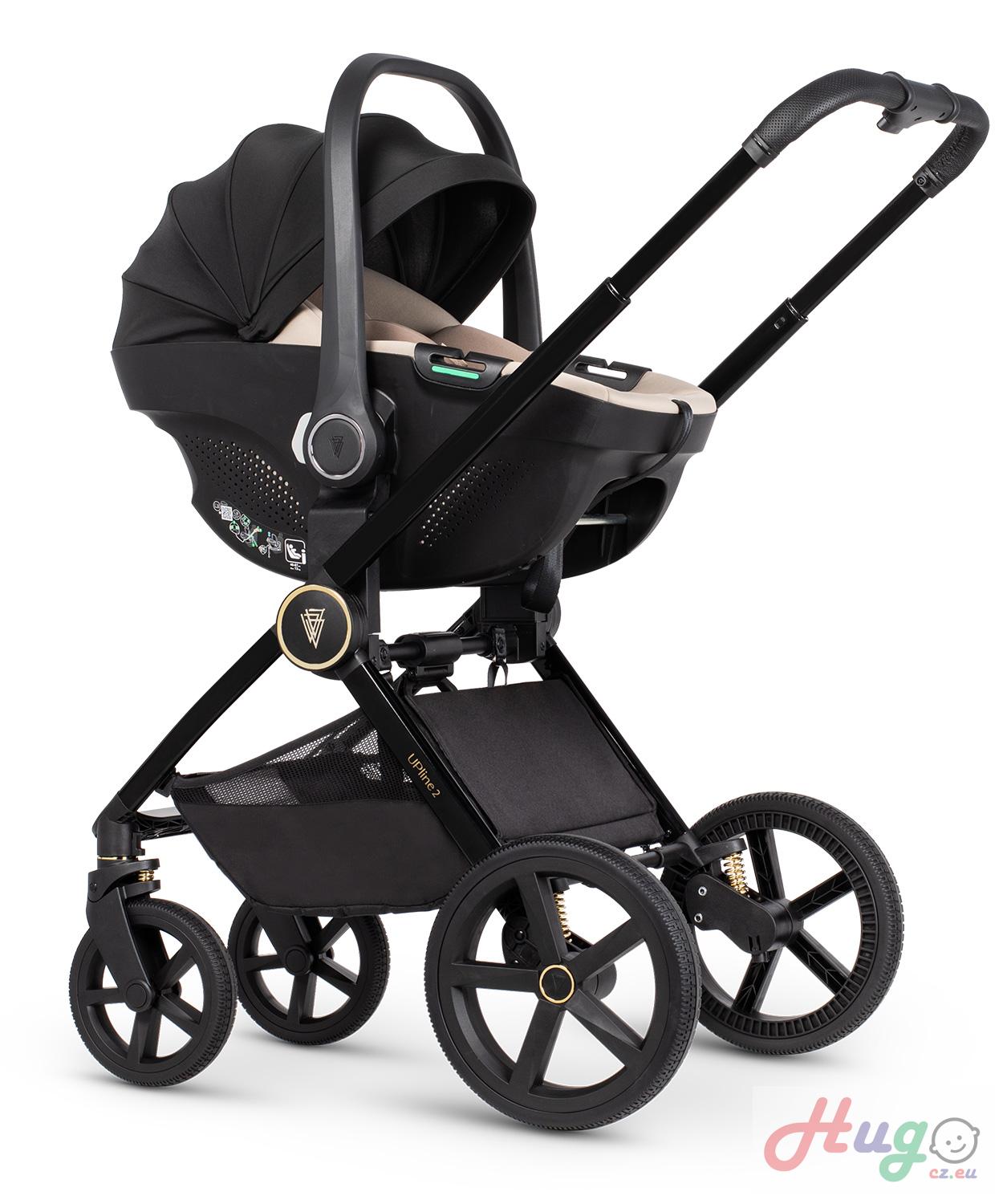 Venicci Tinum Upline 2, All Black + Autosedačka Tiago