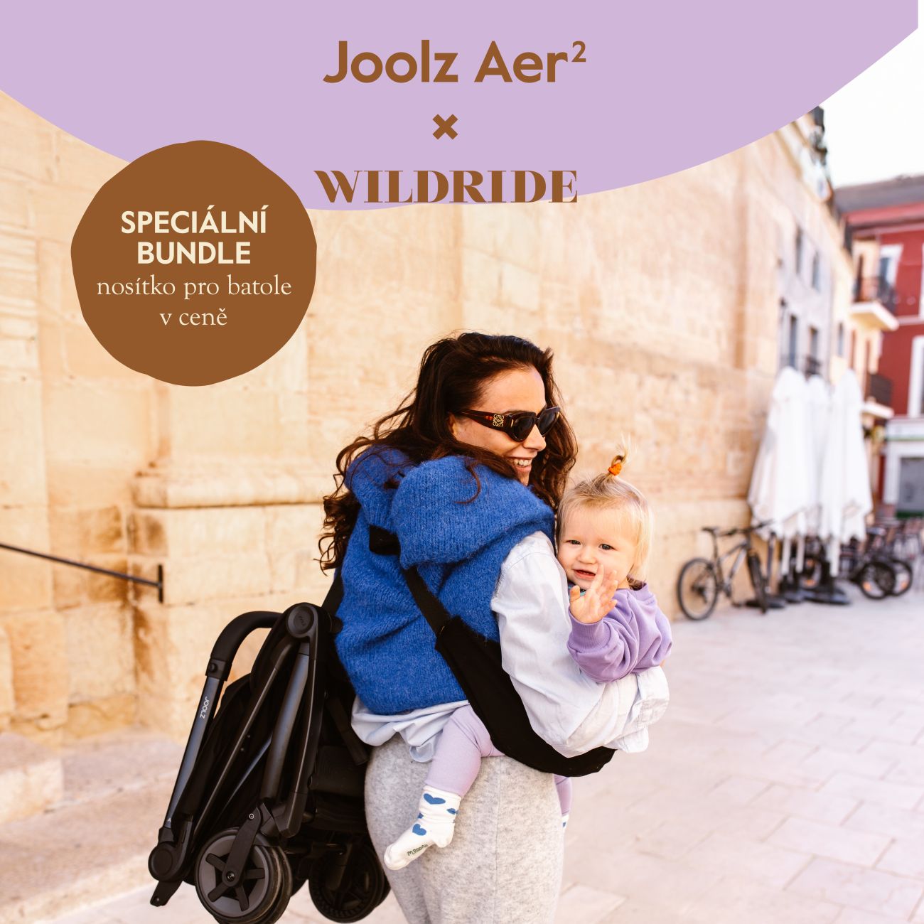 Joolz AER2 kočárek s nosítkem Wildride, Forest green