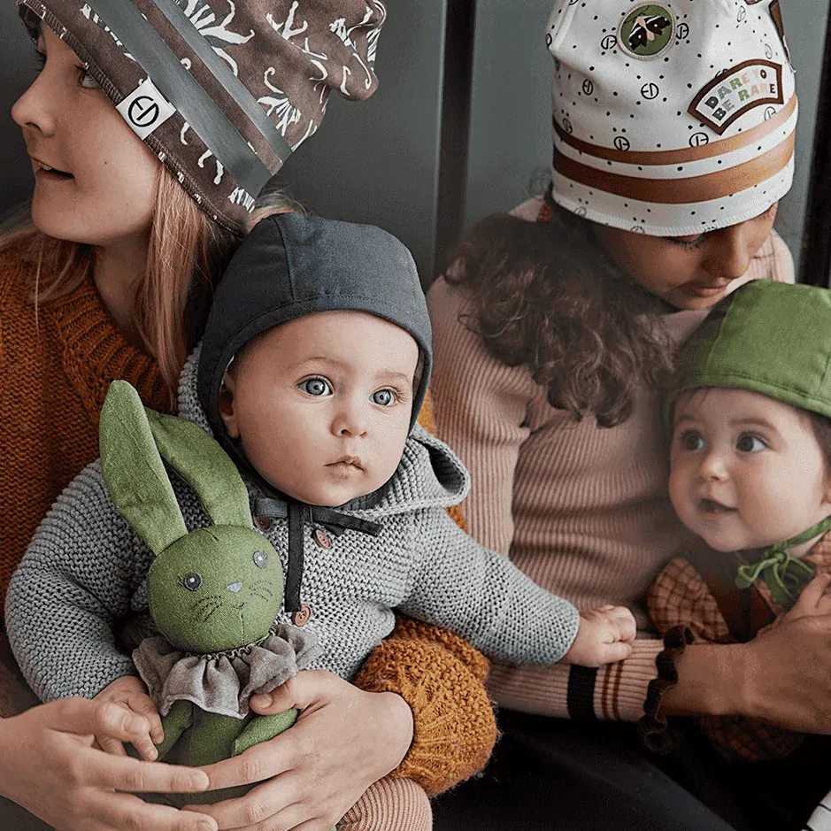 Winter Beanies Elodie Details - White Tiger
