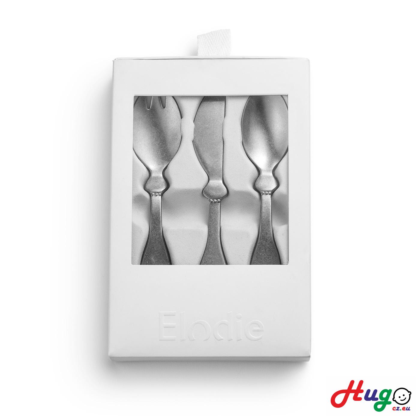 Dětský příbor Elodie Details Antique Silver