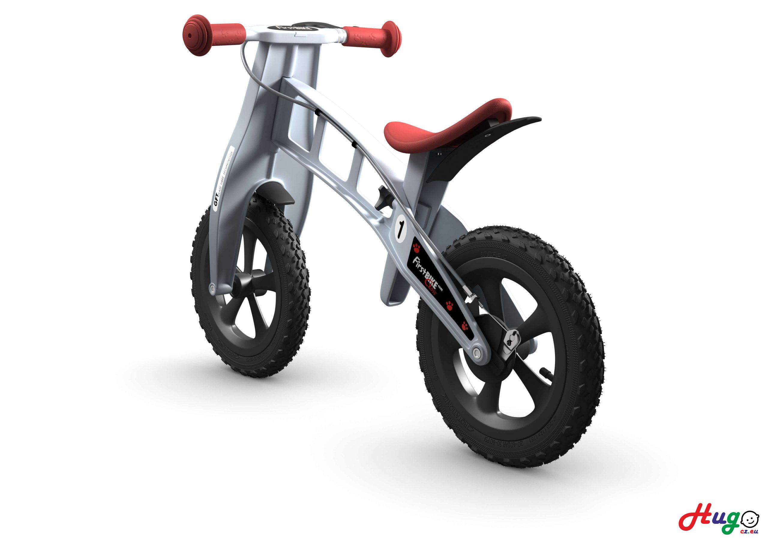 FirstBIKE Cross s brzdou, Silver