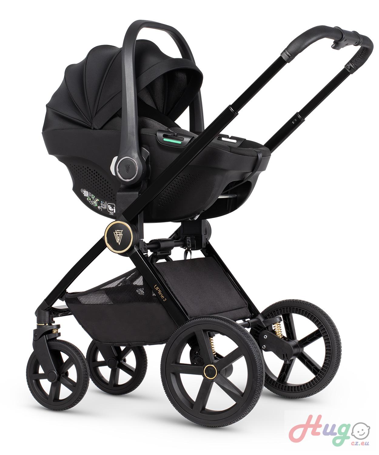 Venicci Tinum Upline 2, All Black + Autosedačka Tiago