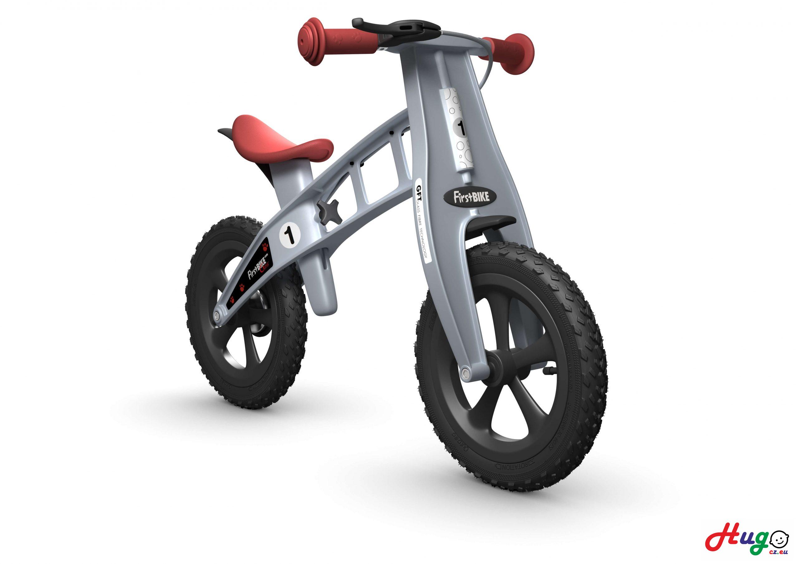 FirstBIKE Cross s brzdou, Silver