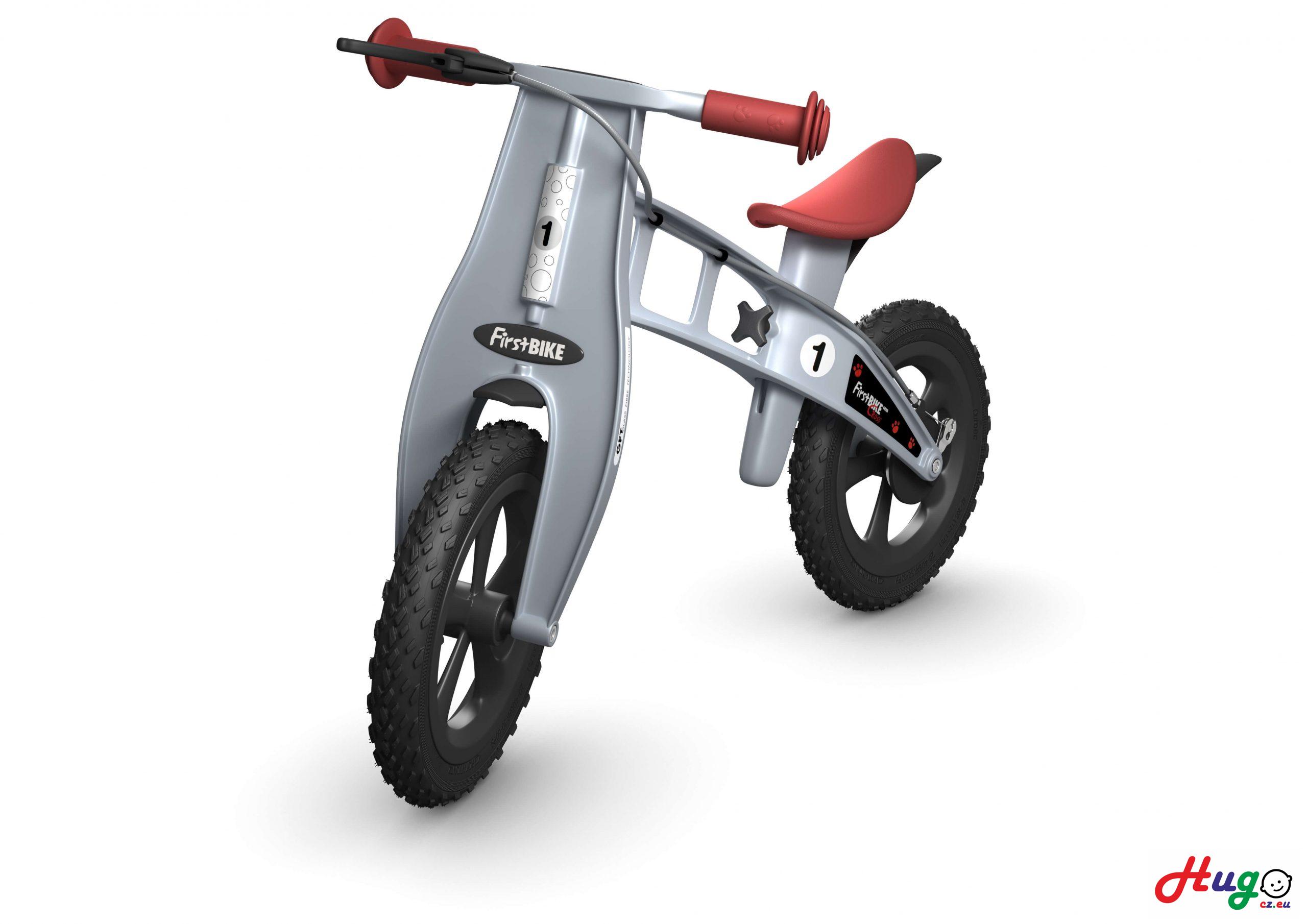 FirstBIKE Cross s brzdou, Silver