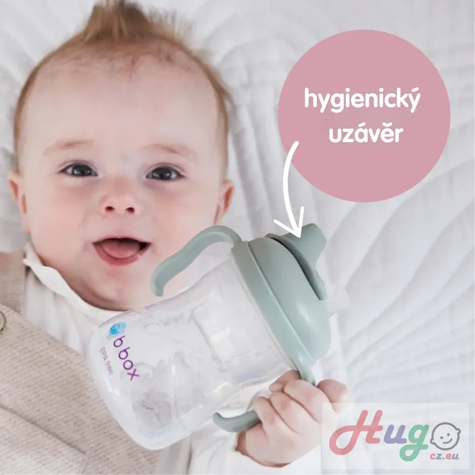 Hrneček s pítkem 4m+ - světle růžový 240 ml