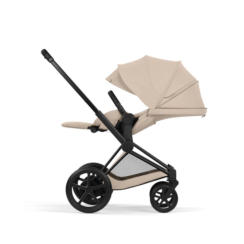 CYBEX e-Priam Comfort Set, Cozy Beige (Matt Black Frame)