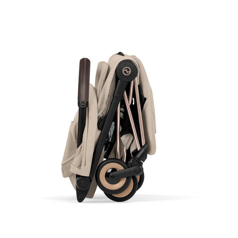 CYBEX Coya- Style Collection 2026, Cozy Beige Rosegold Frame