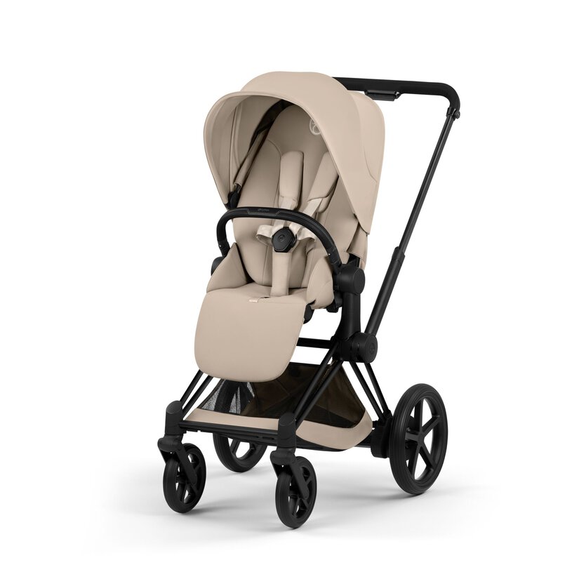 CYBEX e-Priam Comfort Set, Cozy Beige (Matt Black Frame)