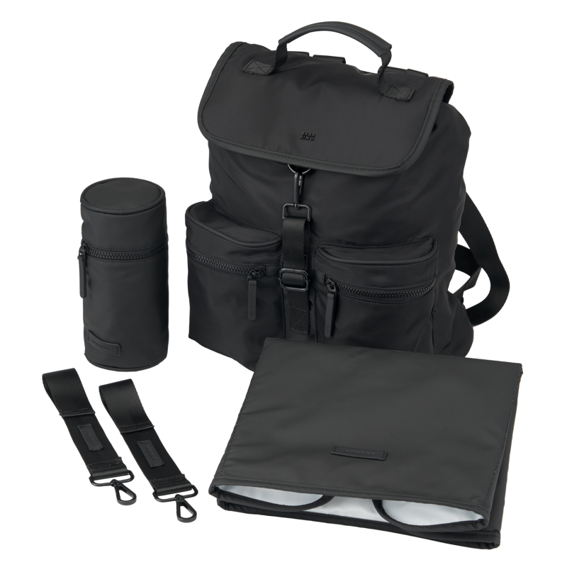 BabaBing Přebalovací batoh, Black (100% recyklovaný materiál)