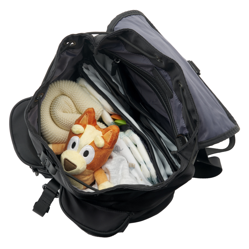 BabaBing Přebalovací batoh, Black (100% recyklovaný materiál)