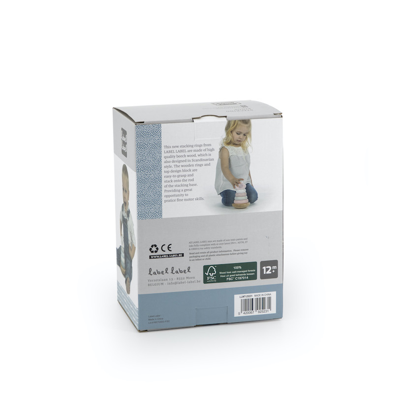 Label Label Balanční stohovací kroužky, modré