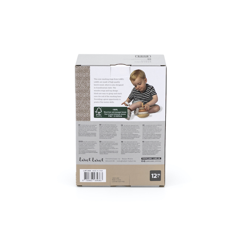 Label Label Balanční stohovací kroužky, Nougat