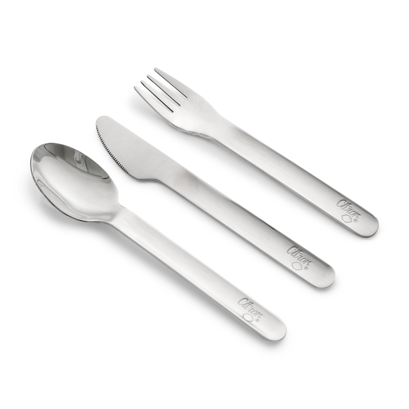 Citron Set příborů se silikonovým pouzdrem - Caramel