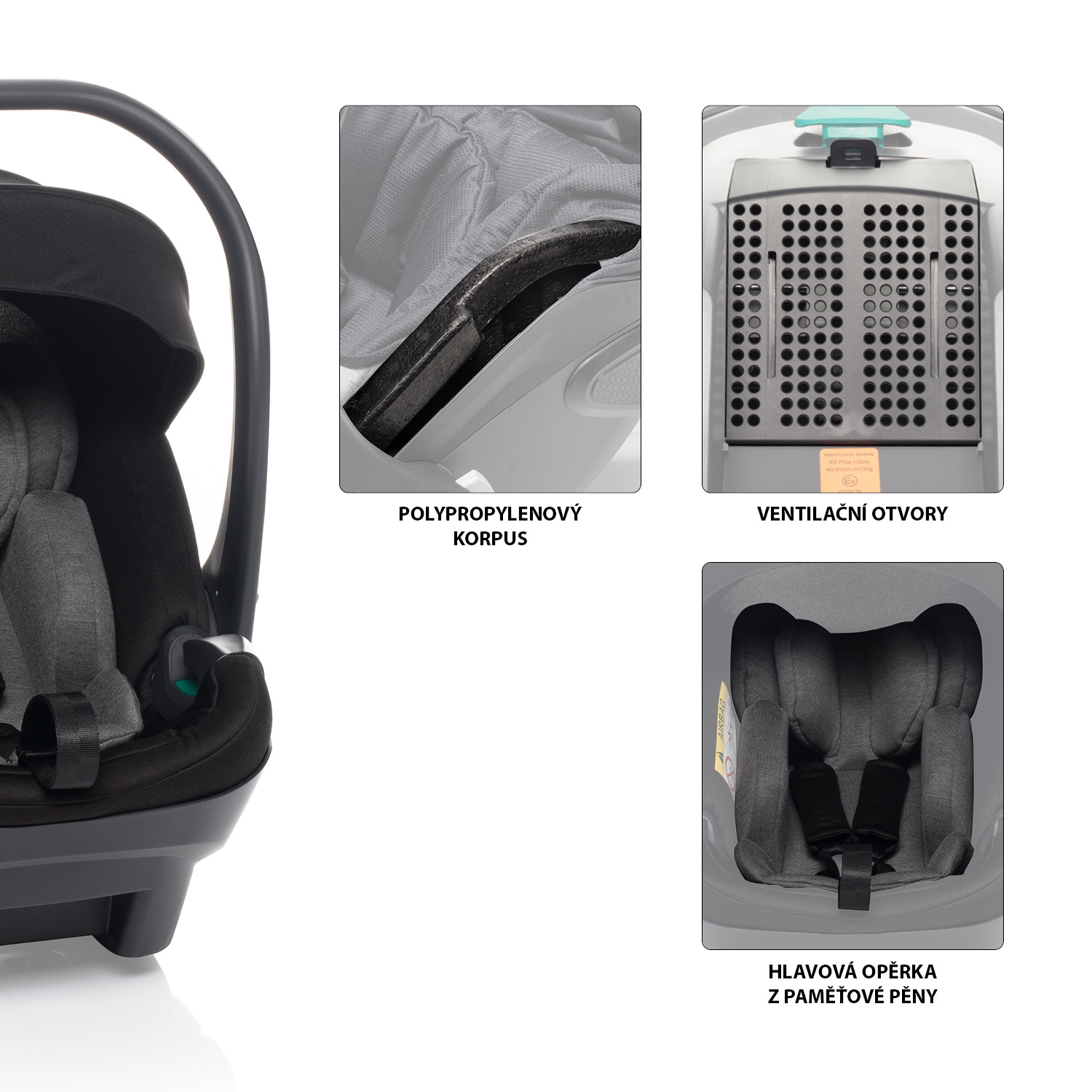 Autosedačka XS Plus i-size, Rocky Grey