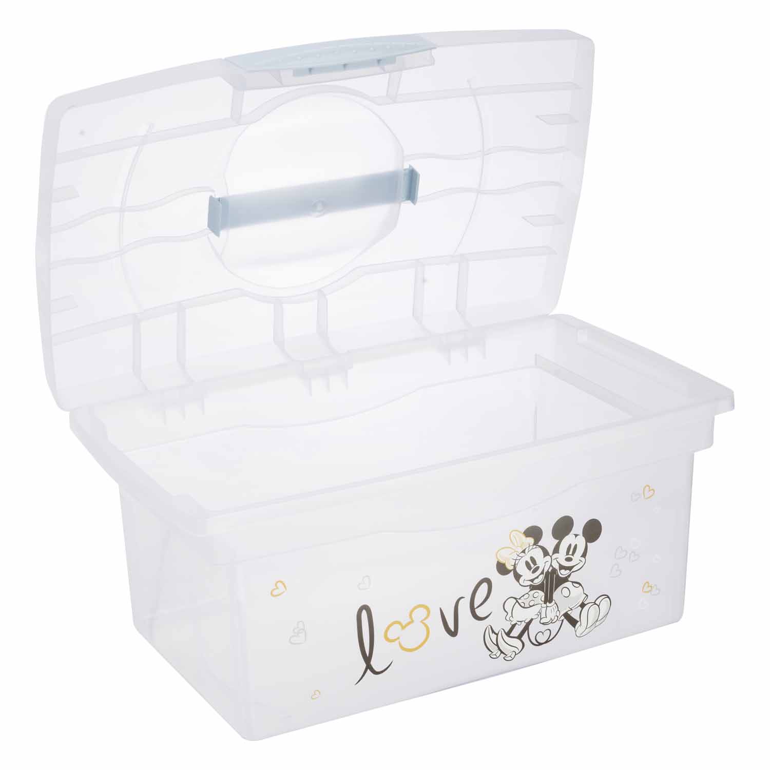 Cestovní box s přihrádkou na hračky, léky, kosmetiku "Mickey", Kouřově modrá