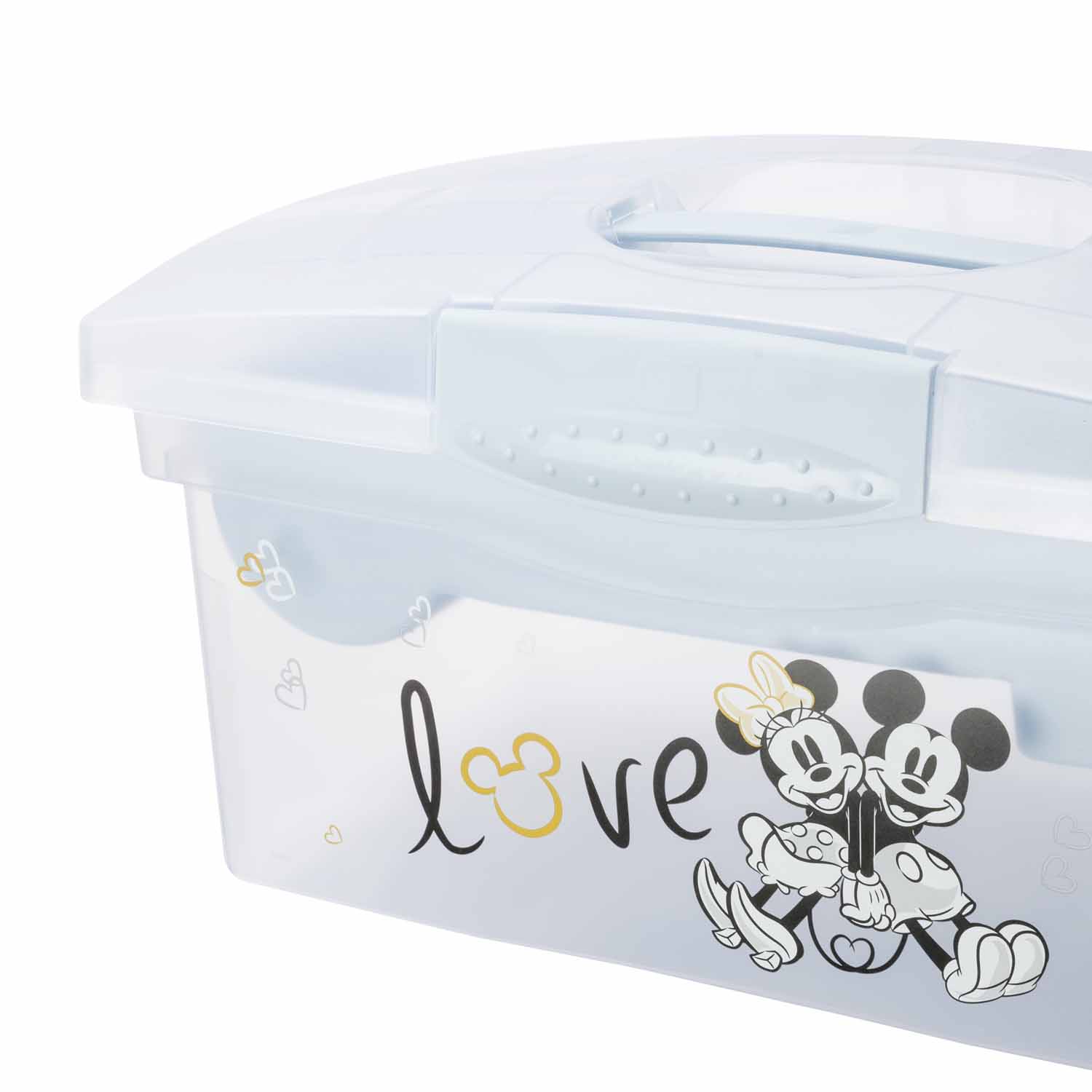 Cestovní box s přihrádkou na hračky, léky, kosmetiku "Mickey", Kouřově modrá