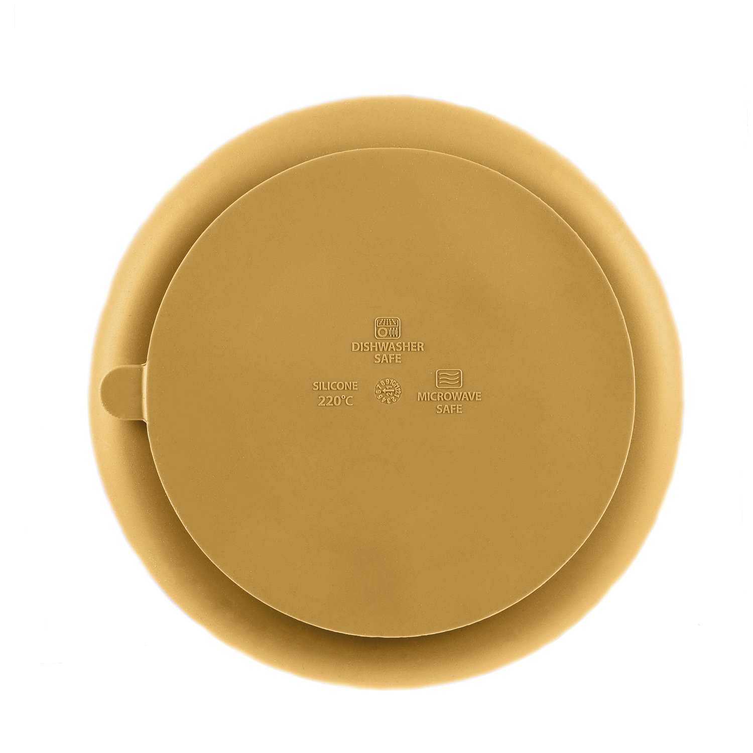 Silikonový dělený talířek s přísavkou, Mustard Yellow