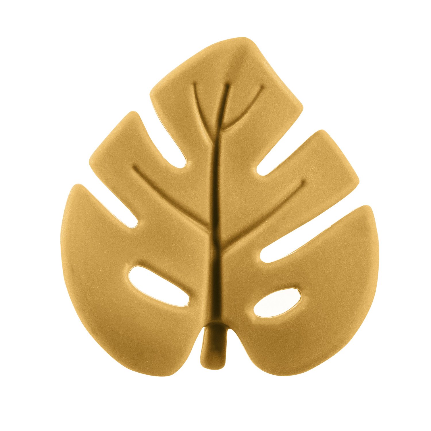 Silikonové kousátko Leaf, Mustard Yellow