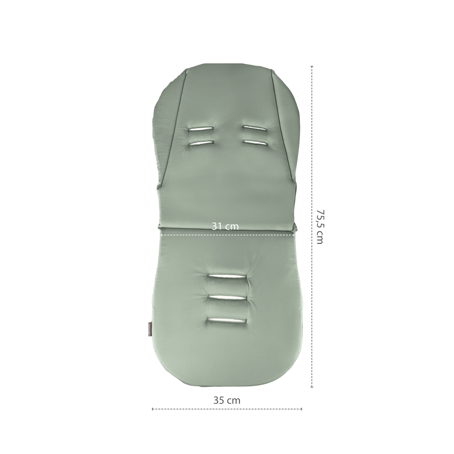 Vložka do kočárku z paměťové pěny Comfort, Madagaskar Green