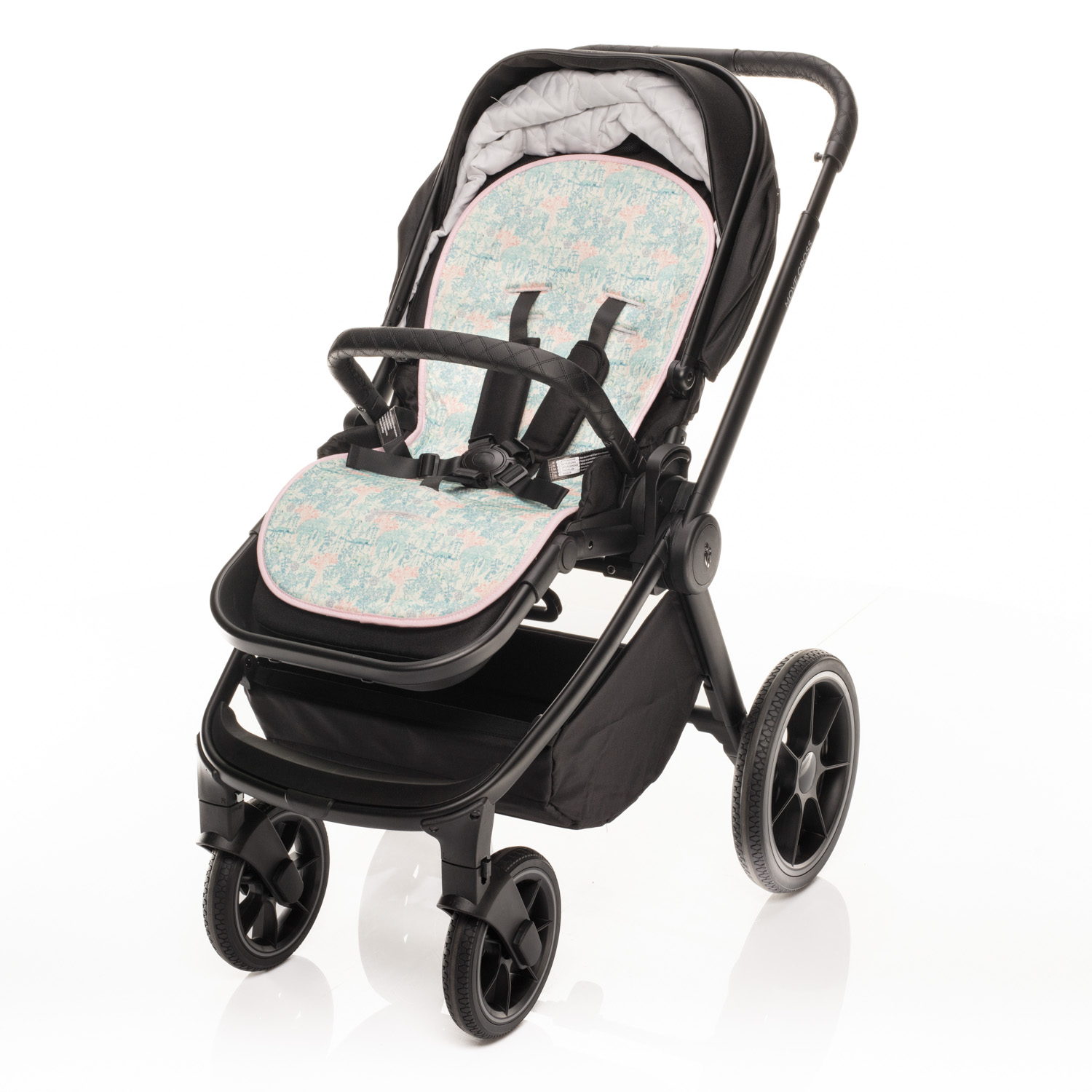Vložka do kočárku prodyšná Breeze, Jungle Pink