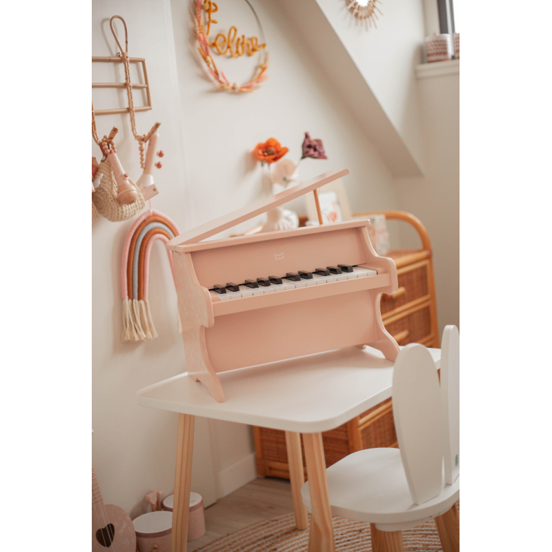 Label Label Dřevěné piano - Pink