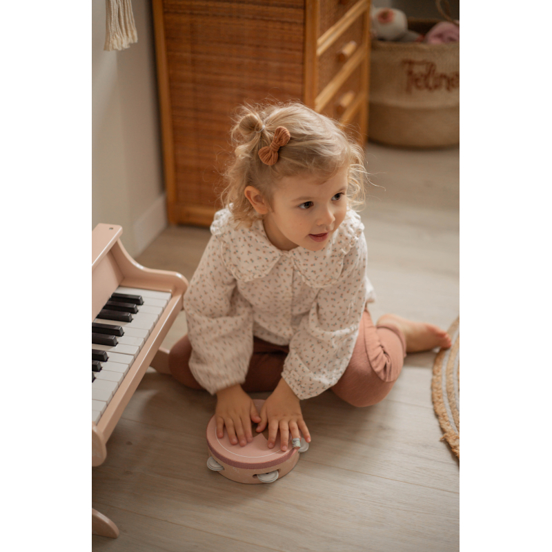 Label Label Dřevěná tamburína - Pink