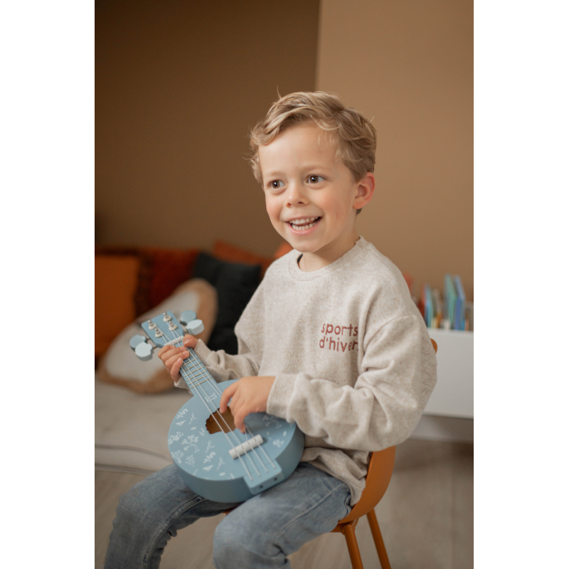Label Label Dřevěné Banjo - Blue