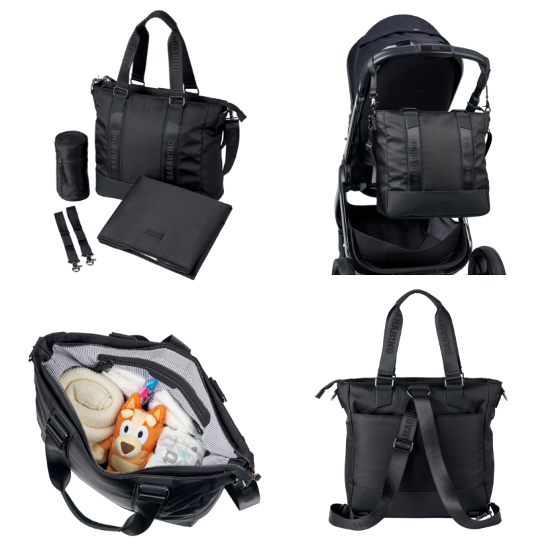 BabaBing MODA přebalovací taška / batoh, Black