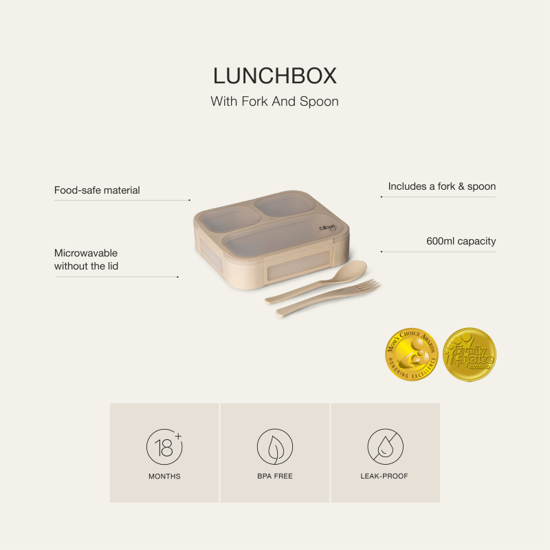 Citron Obědový box Petit Bento - Beige
