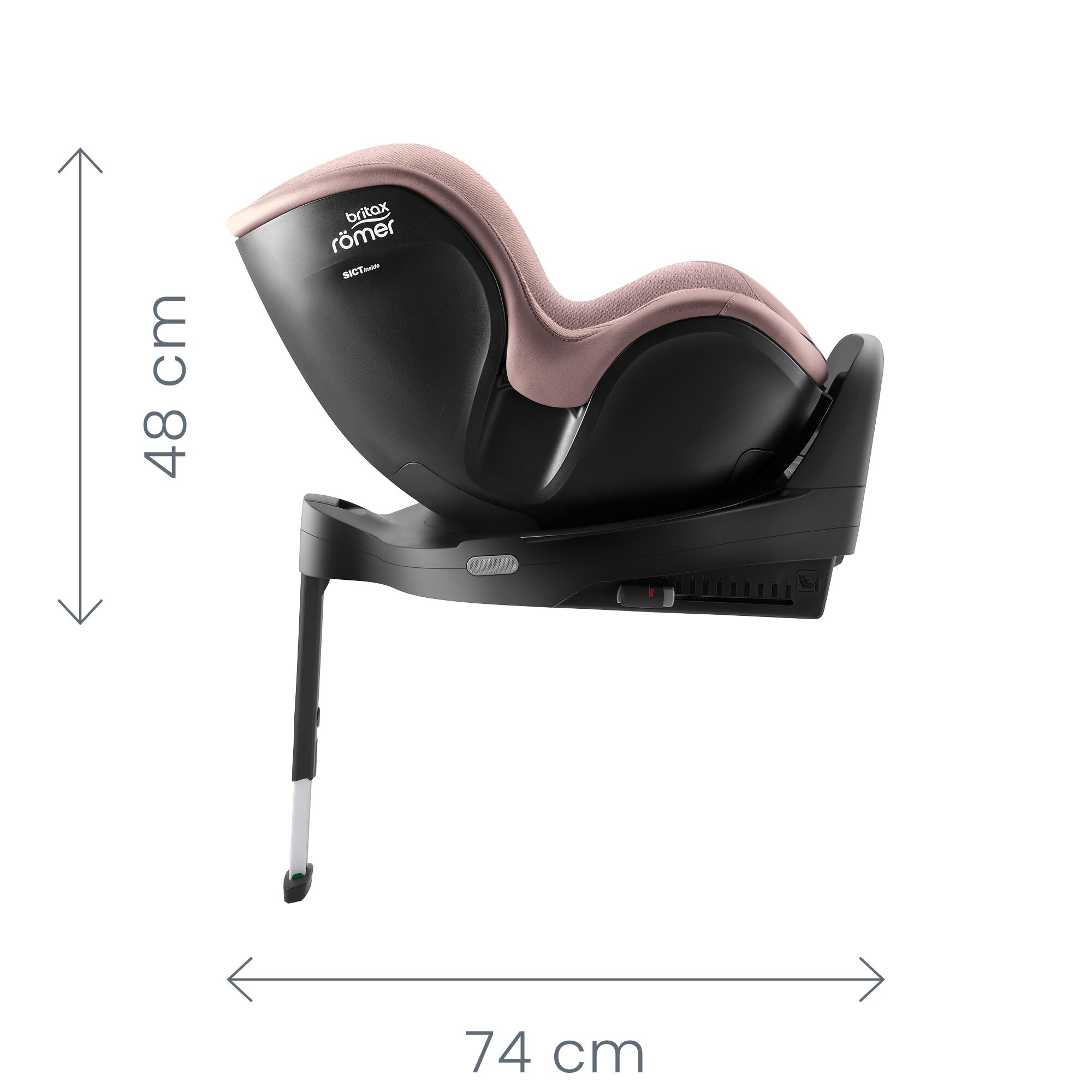 Autosedačka Dualfix Pro Style, Dusty Rose