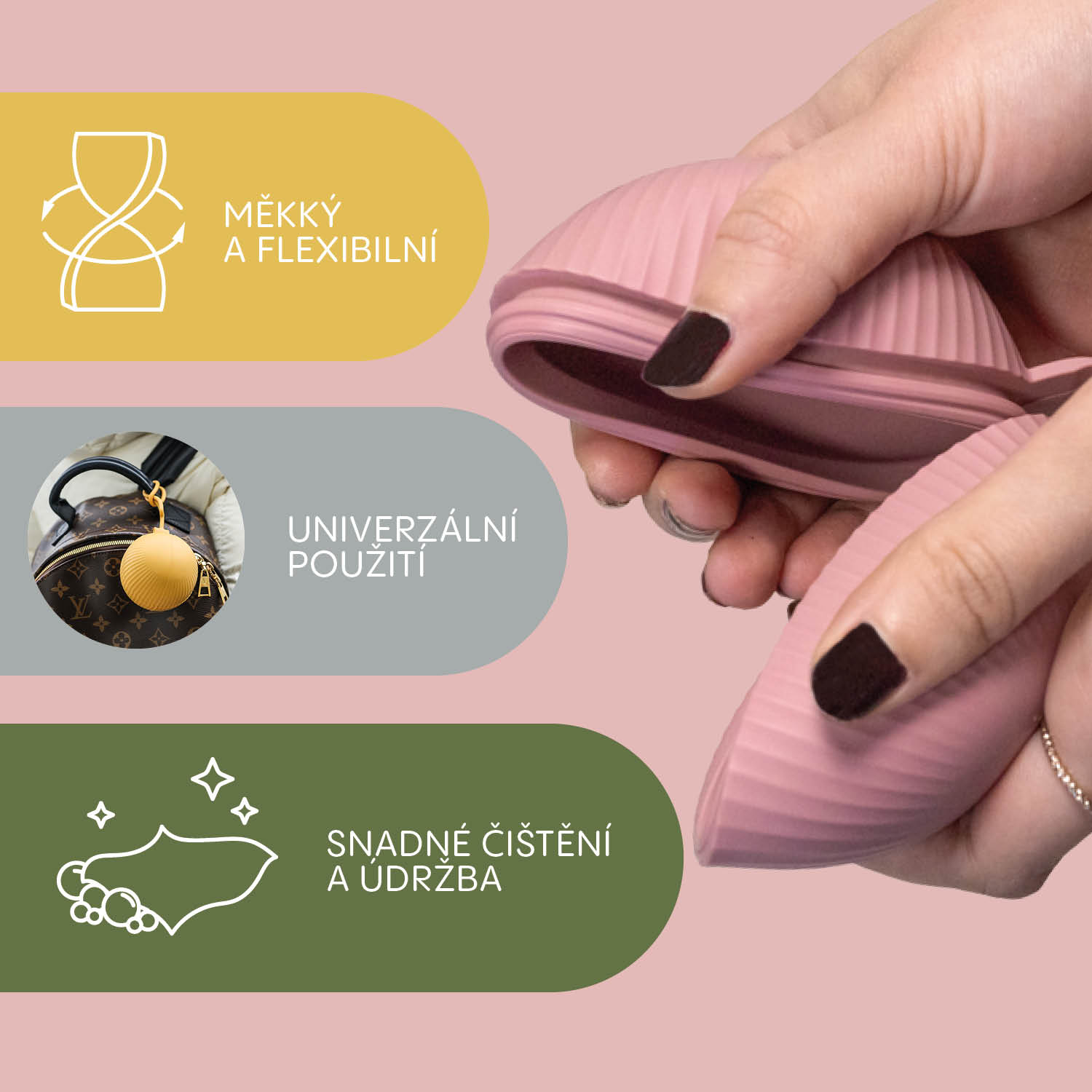 Silikonové pouzdro na dudlík uzavíratelné, Forest green