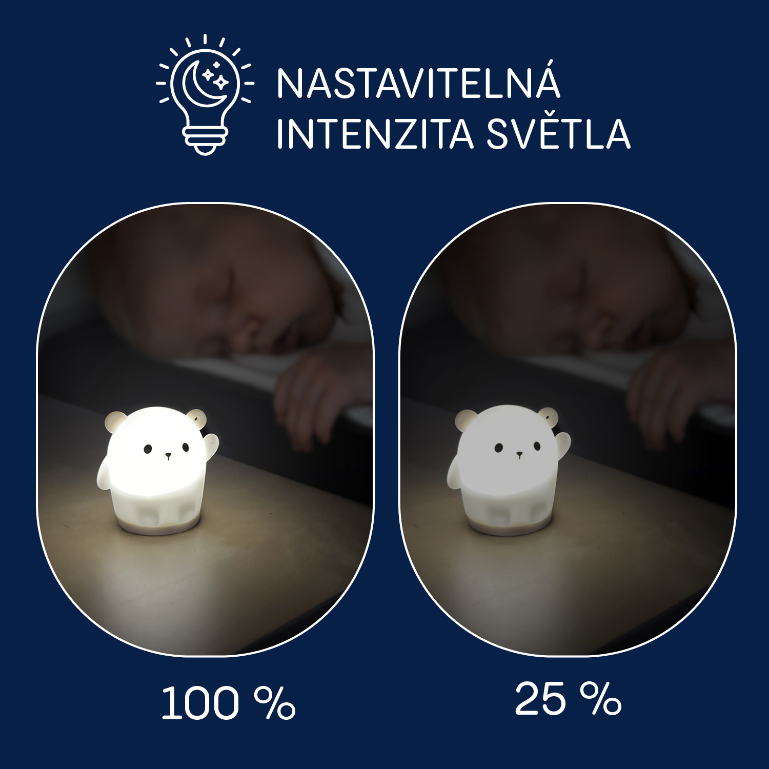 Silikonové závěsné LED světýlko, Bear
