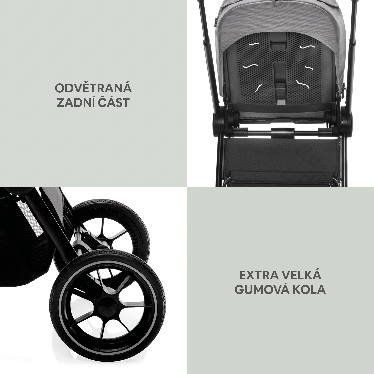 Set kočárek Move Cross 3 + hluboká korba Move XL 3 + autosedačka, Boss Grey