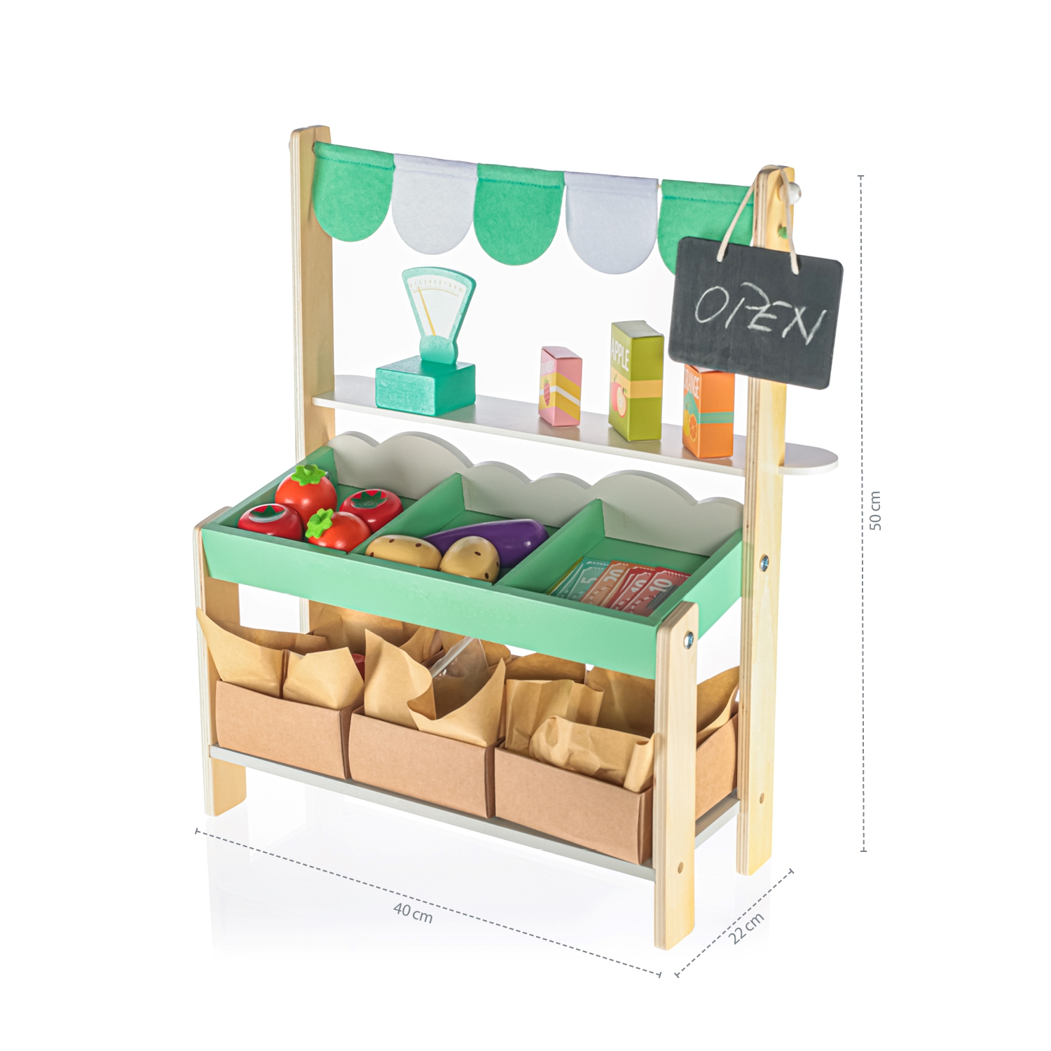 Dřevěný obchod set
