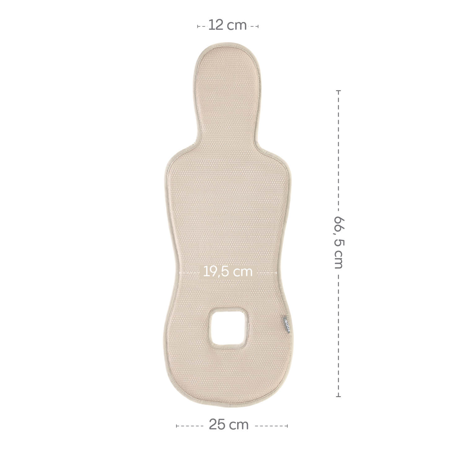 Prodyšná podložka do autosedačky Breeze sk. 0+, Toffee Brown