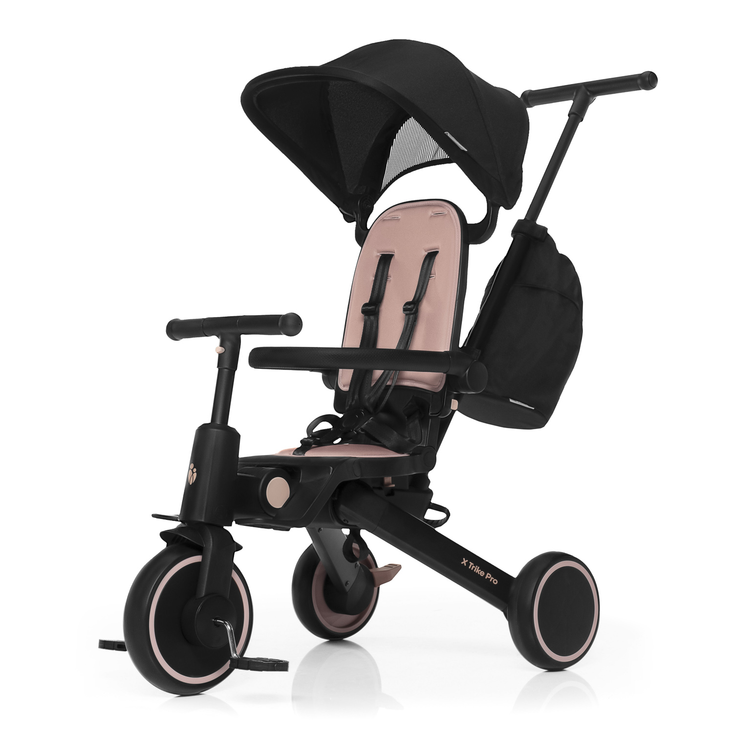Tříkolka X Trike Pro, Coral Pink