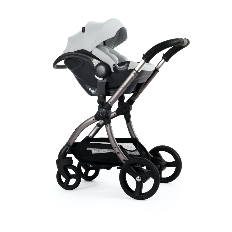 BabyStyle Egg Shell (i-Size) autosedačka, Houndstooth Silver - Special Edition 2025