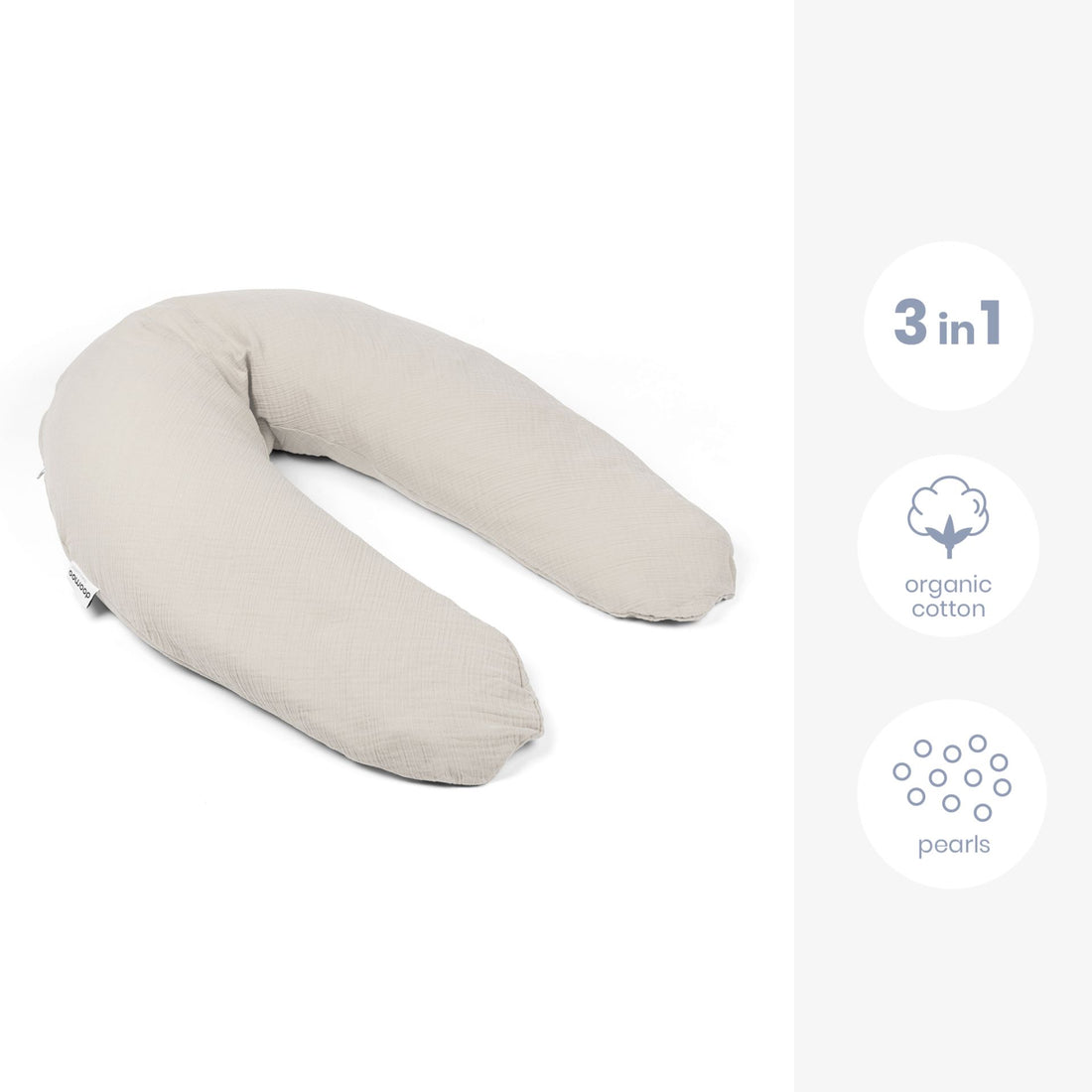 Potah na multifunkční kojící polštář Comfybig, Tetra Almond