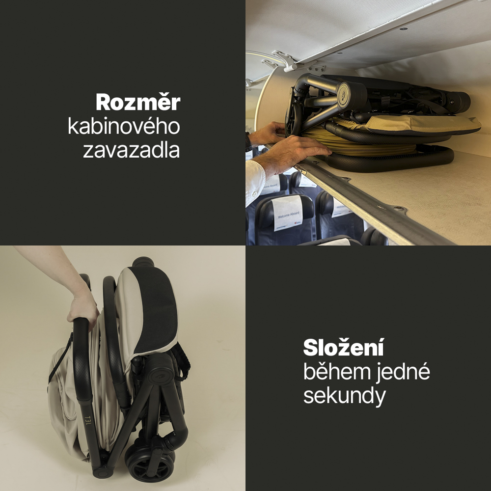 Sportovní kočárek Jet, Toffee Brown