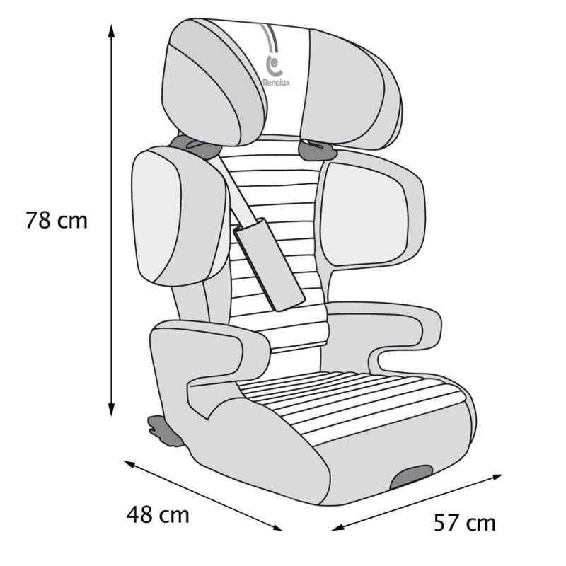 RENOLUX Renofix2 autosedačka, Carbon 2025