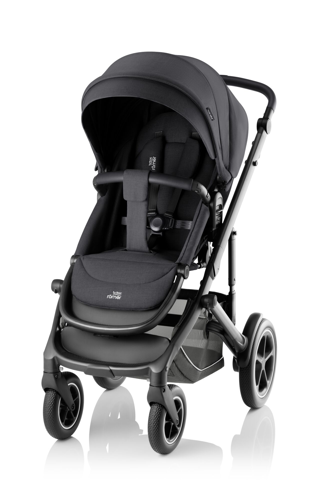 Set kočárek Smile 5Z + hluboká korba + autosedačka Baby-Safe PRO + Vario Base 5Z Style, Carbon Black