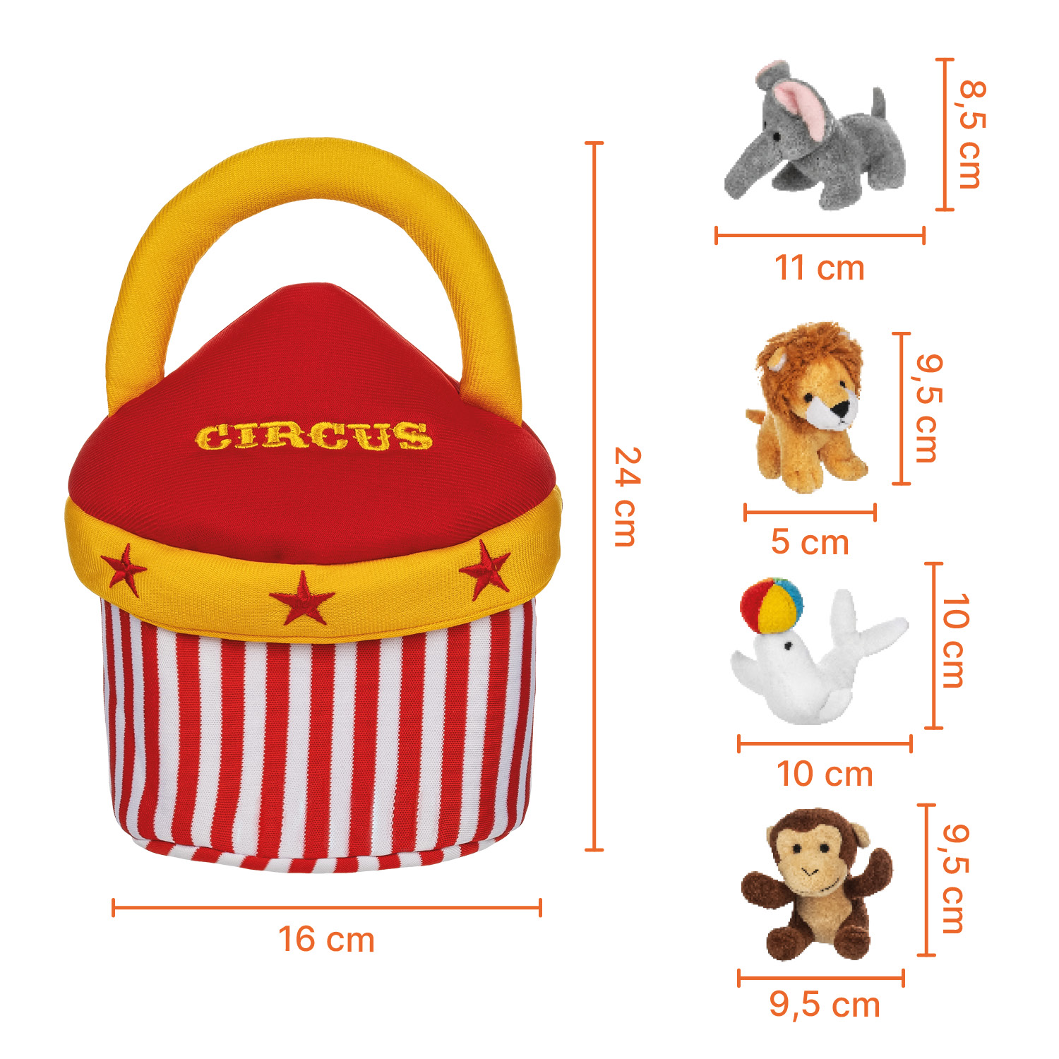 Plyšový set hraček, Circus