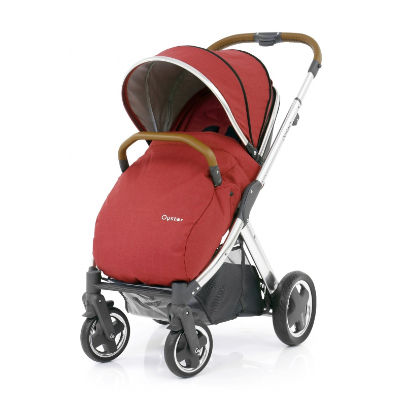 BabyStyle Oyster 2 kočárek Mirror Tan/Tango Red 2019